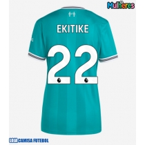 Camisa de Futebol Liverpool Hugo Ekitike #22 Equipamento Alternativo Mulheres 2025-26 Manga Curta